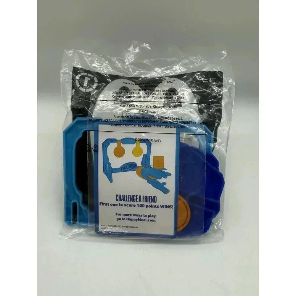 2023 McDonald's Happy‎ Meal #1 Disk Blaster Challenge Factory Sealed